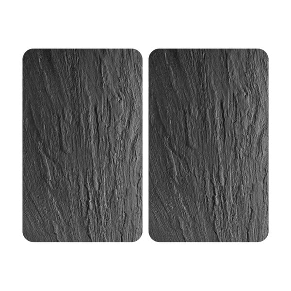 Komplet 2 szklanych osłonek na kuchenkę Wenko XL State, 40x52 cm