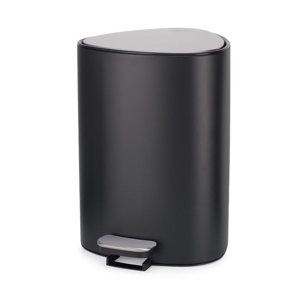 Stalowy kosz na śmieci z pedałem w kolorze matowej czerni 5 l EasyStore Luxe – Joseph Joseph