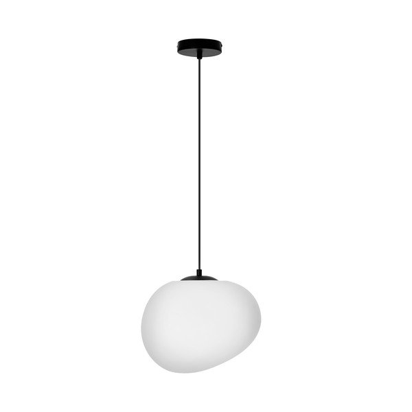 Czarno-biała lampa wisząca ø 30 cm Stones – Candellux Lighting