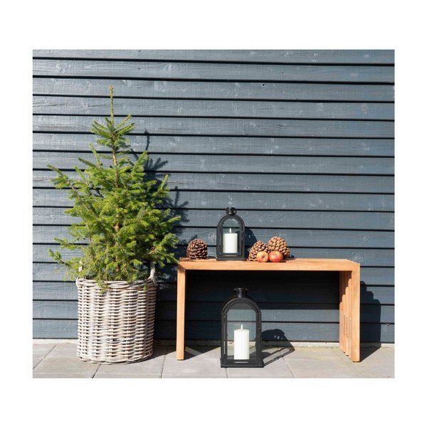 Ławka ogrodowa z drewna tekowego House Nordic Benidorm, 90x30 cm-image-1