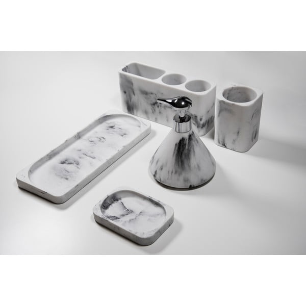 Biało-szary organizer na szczoteczki Wenko Desio-image-3