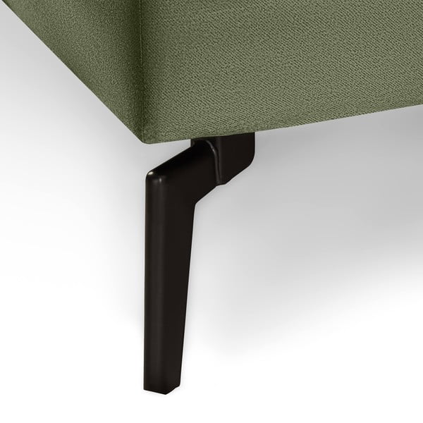 Zielony rozkładany aksamitny narożnik Bonami Selection Fira, prawostronny-image-4