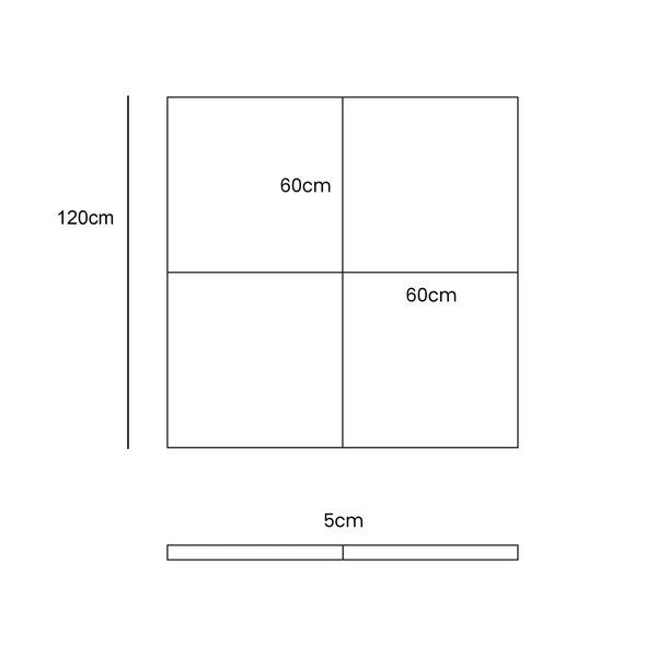 Biała mata do zabawy dla dzieci 120x120 cm – Meowbaby-image-2