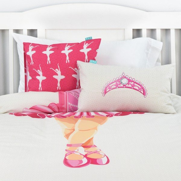 Dwustronna poszewka na poduszkę Ballerina, 50x30 cm-image-3