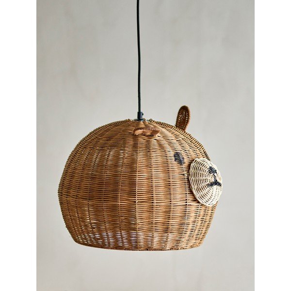 Brązowy klosz do lampy dziecięcej ø 40 cm Lilu – Bloomingville Mini-image-2