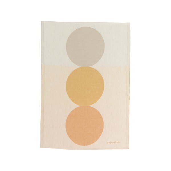 Ścierka z mieszanki lnu 46x66 cm Otto Ochre – Pappelina