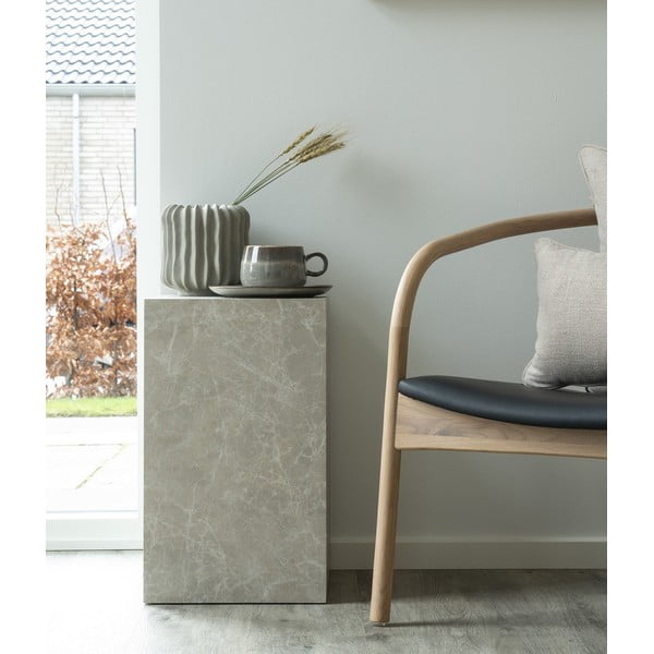 Stolik w dekorze marmuru 30x30 cm Prague – House Nordic-image-1