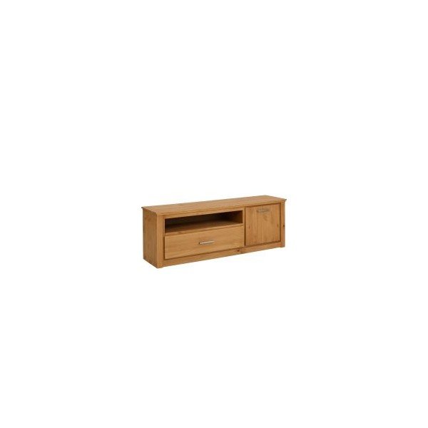 Szafka pod TV z drewna sosnowego w naturalnym kolorze 160x55 cm Celia – Støraa-image-1