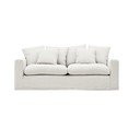 Biała lniana sofa 240 cm Nora – Kave Home