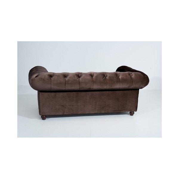 Ciemnobrązowa sofa Max Winzer Orleans Velvet, 196 cm-image-3