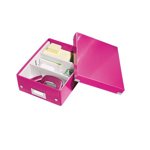 Różowe pudełko z przegródkami Click&Store – Leitz-image-4