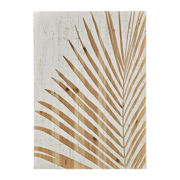 Obraz z drewna Graham & Brown Palm Leaf, 50x70 cm
