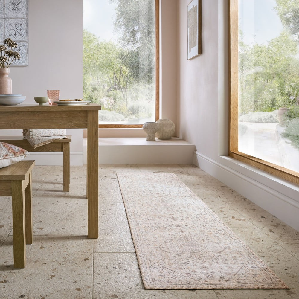 Kremowy chodnik odpowiedni do prania 60x230 cm Teo Traditional – Flair Rugs (zdjęcie 2)
