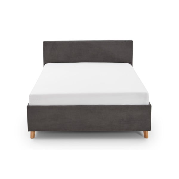 Antracytowe tapicerowane łóżko dziecięce ze schowkiem ze stelażem 140x200 cm Cool – Meise Möbel-image-4