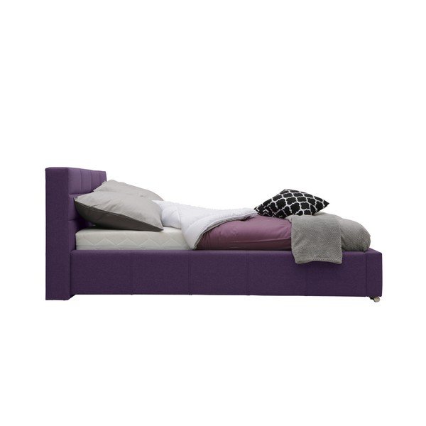 Fioletowe łóżko 2-osobowe Mazzini Beds Reve, 160x200 cm-image-4