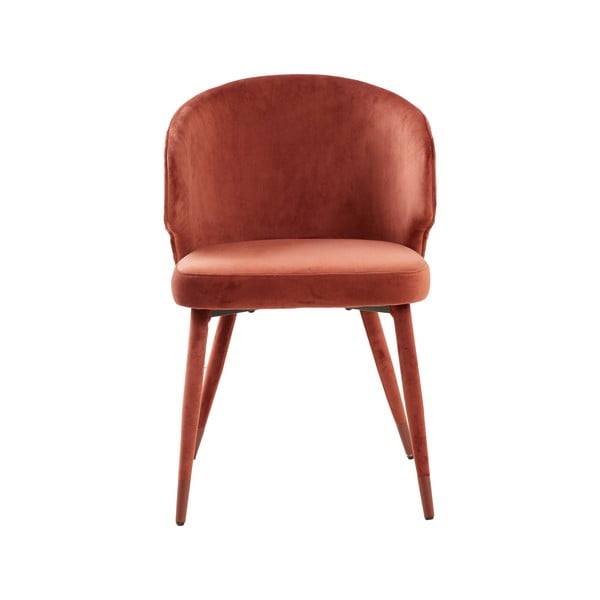 Jasnoczerwone tapicerowane fotele jadalniane zestaw 2 szt. Kosaka – Light & Living-image-4