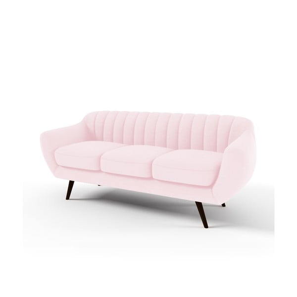 Pastelowa różowa sofa dwuosobowa Vivonita Kennet