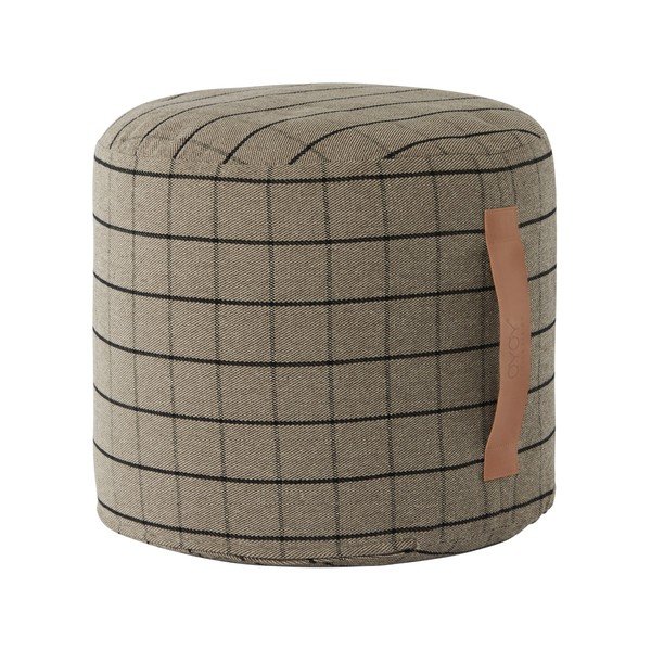 Beżowy worek do siedzenia Grid – OYOY Living Design
