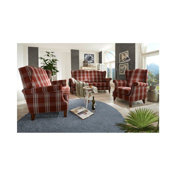 Czerwona sofa 156 cm Verita – Max Winzer-image-2