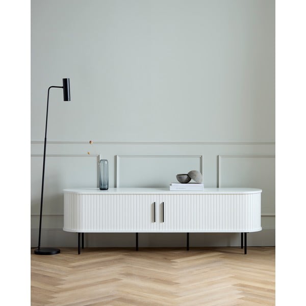 Biała szafka pod TV 180x56x45 cm Nola – Unique Furniture-image-1