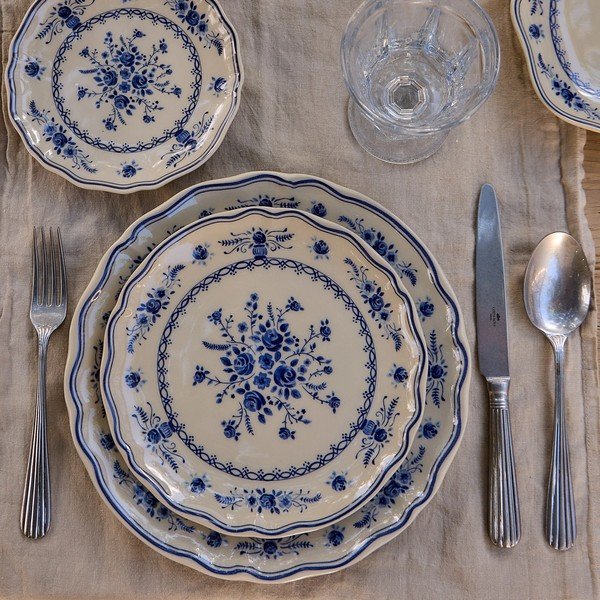 Niebieski/beżowy kamionkowy talerz deserowy ø 17 cm Vila – Costa Nova-image-2