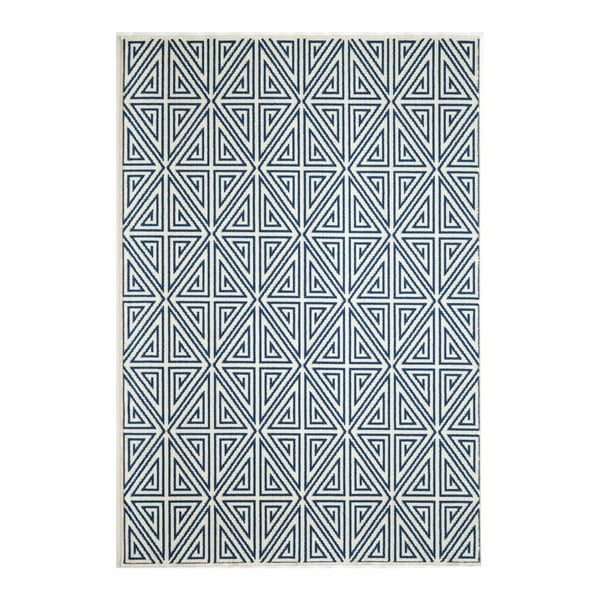 Niebieski dywan Nourison Baja Rallo, 229x160 cm
