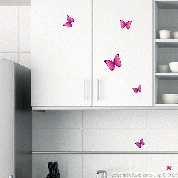Naklejka Fanastick Pink Buttlerflies-image-1