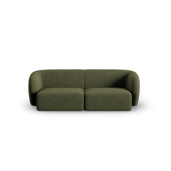Zielona sofa  z tkaniny szenilowej 188 cm Paolo – Milo Casa