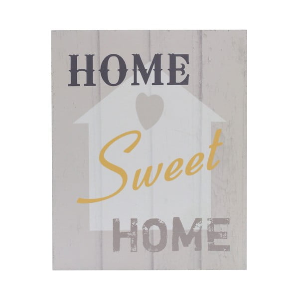 Drewniany obraz Home Sweet Home, 20x25 cm