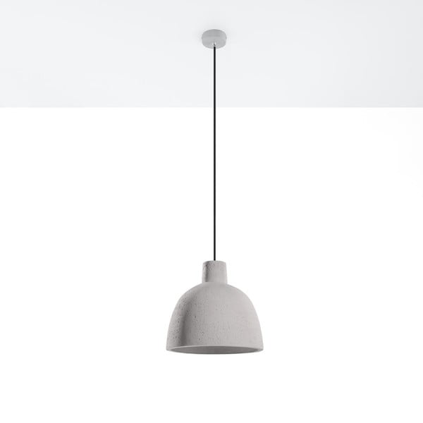 Jasnoszara lampa wisząca ø 28 cm Filippo – Sollux-image-3
