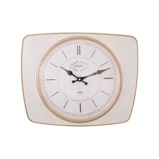 Biały zegar ścienny Antic Line Vintage