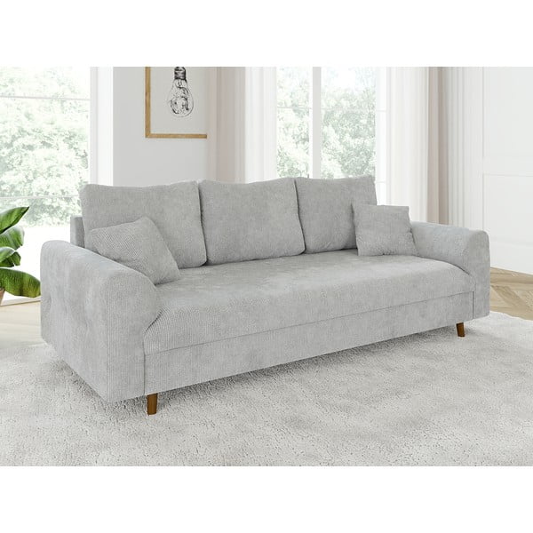 Jasnoszara sofa 210 cm Ariella – Ropez-image-3