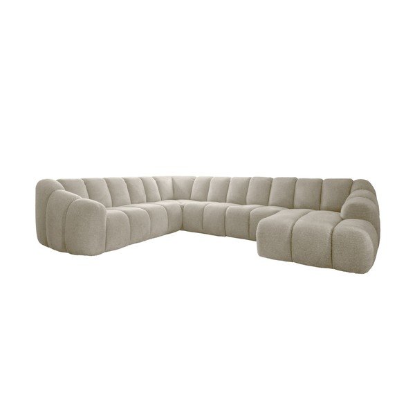 Beżowy narożnik (lewostronny/w kształcie litery U) Shell – Miuform