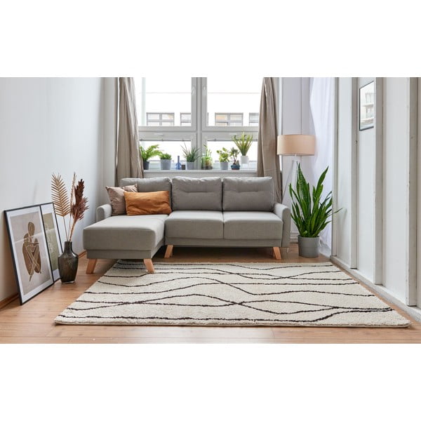 Biało-czarny dywan 140x200 cm Routa – Universal-image-2