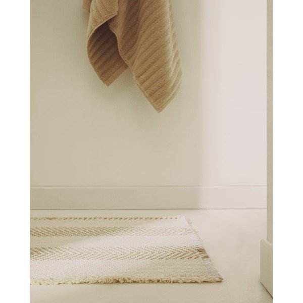 Beżowy dywanik łazienkowy 50x70 cm Bina – Kave Home-image-1