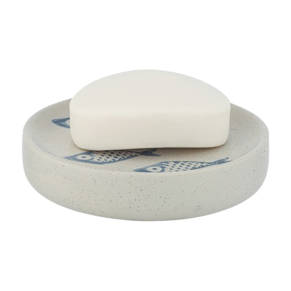 Biało-niebieska ceramiczna mydelniczka Wenko Aquamarin-image-2