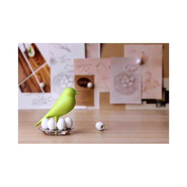 Czerwony
  stojak z magnesami Qualy Magnetic Egg Sparrow-image-3
