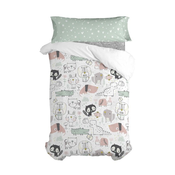 Dziecięce bawełniane prześcieradło Moshi Moshi Best Buddies, 90x200 cm-image-2