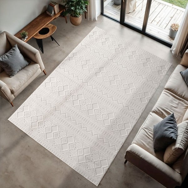 Kremowy dywan odpowiedni na zewnątrz 160x230 cm Doha 1652 Cream – Ayyildiz Carpets-image-1