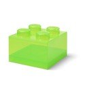 Zielony plastikowy pojemnik dziecięcy 25x25x18 cm – LEGO®