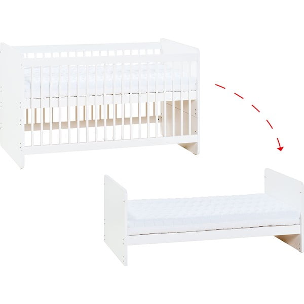 Łóżeczko dziecięce ze zdejmowanym bokiem Vox Maxim, 140x70 cm-image-3