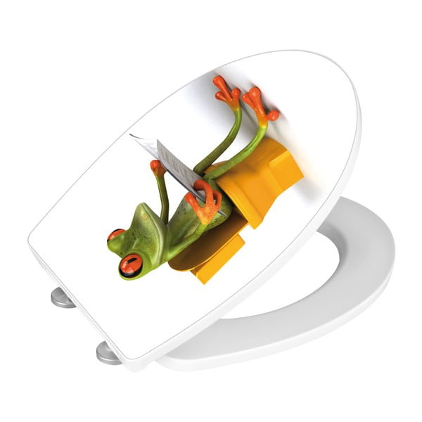 Deska sedesowa z łatwym domknięciem Wenko Frog News, 45x38,8 cm-image-4