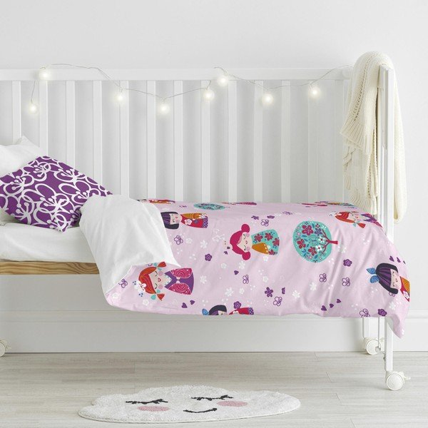 Dziecięca pościel bawełniana Moshi Moshi Cherry Blossom, 115x145 cm-image-1