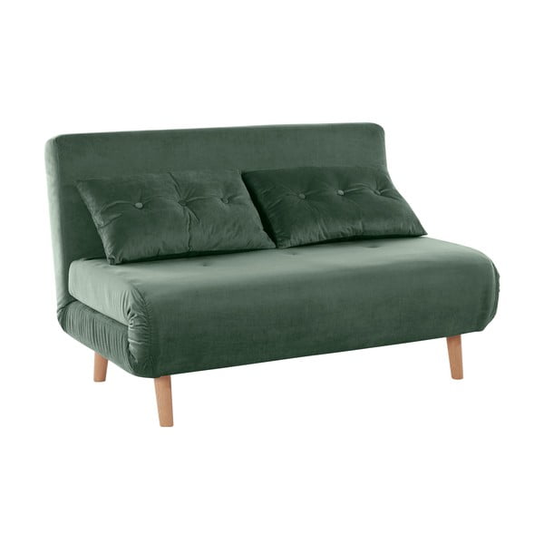 Zielona aksamitna sofa 125 cm Magalli – Støraa