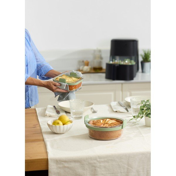 Szklana forma do pieczenia 20,5x19,5 cm – Lékué-image-1