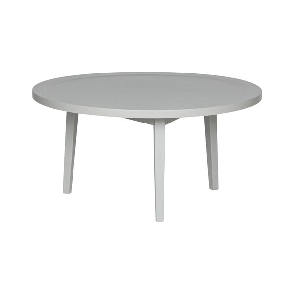 Szary stolik z drewna akacjowego vtwonen Sprokkeltafel, ⌀ 80 cm