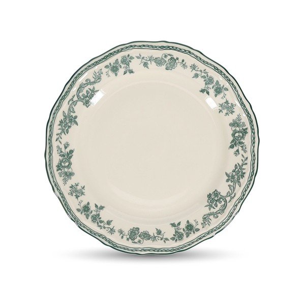 Zielony/w kolorze kości słoniowej porcelanowy talerz deserowy ø 21,5 cm Cyril – S|P Collection