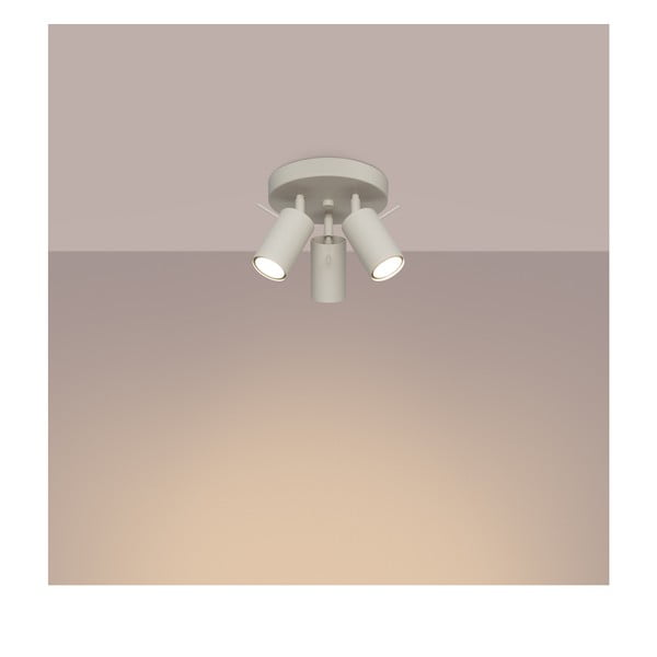 Kremowa lampa punktowa Etna – Sollux-image-1