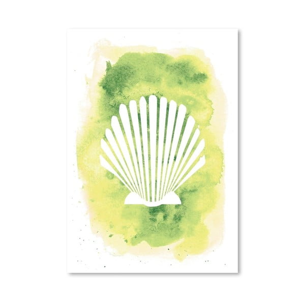 Plakat Watercolor Scallop Shell
