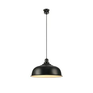 Czarna lampa wisząca z metalowym kloszem 50x50 cm Port – Markslöjd